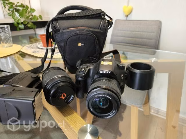 Cámara fotográfica Sony con todo incluido