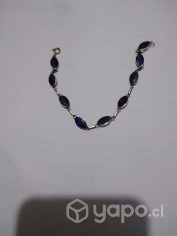 Anillos de plata y pulcera lápiz lazuli