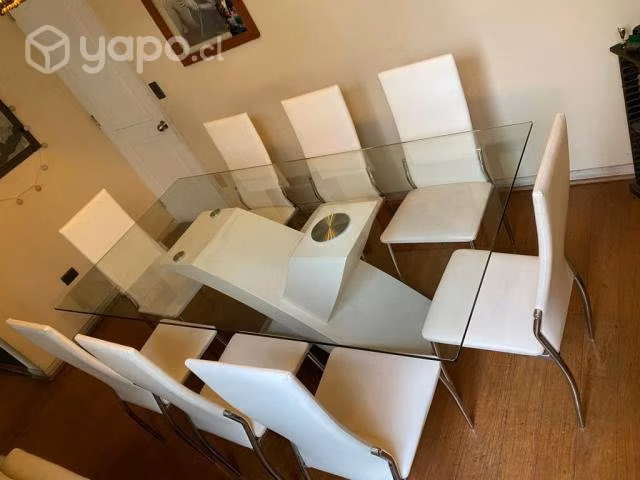 Comedor vidrio para 8 personas