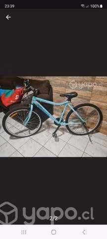 Linda bicicleta mujer