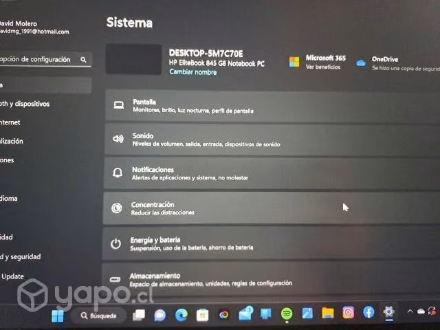 Hp elitebook 845 G8 "14" Ryzen 7