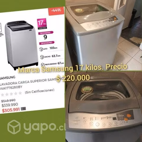 Lavadora 17 kilos