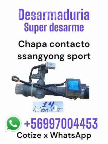 Chapa con tato ssangyong Sport