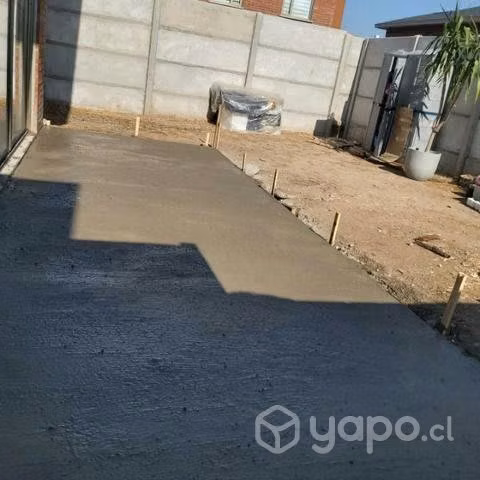 Radier cobertizo corta vista deck en pino cepillad