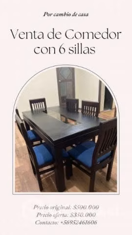 Comedor moderno casi nuevo