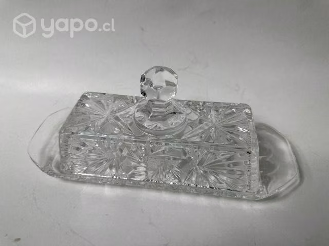 Mantequillera de Cristal Bohemia (República Checa) - Imagen 2