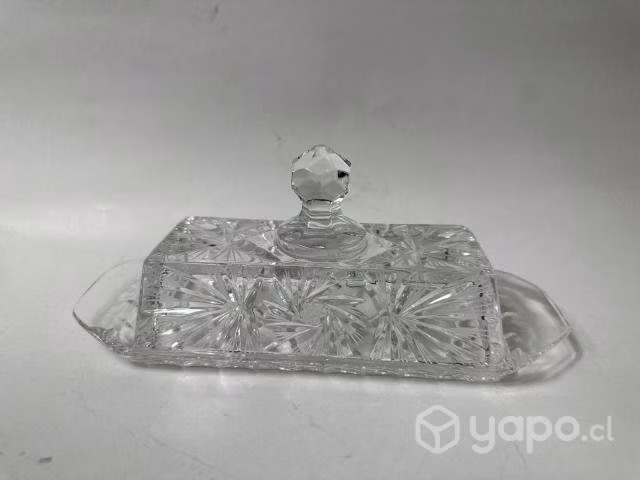 Mantequillera de Cristal Bohemia (República Checa) - Imagen 3