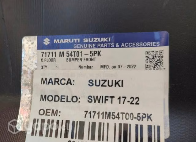 Parachoque suzuki dzire 1.2 original - Imagen 2