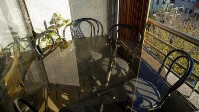 Comedor de terraza redondo