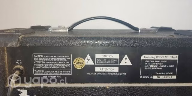 antiguo amplificador Fighter GA-40
