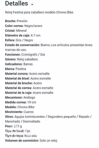 Reloj festina
