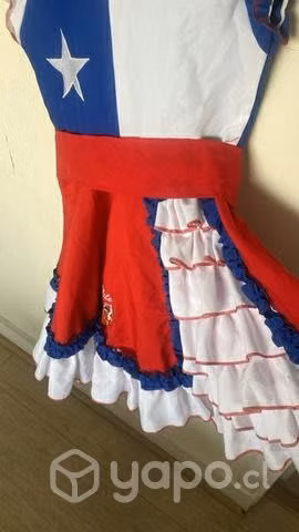 Vestido huasa Chile talla 8