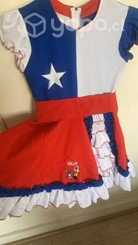 Vestido huasa Chile talla 8