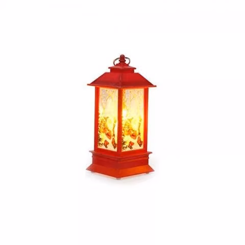 Farol lampara navideña con luz led para arbol 514
