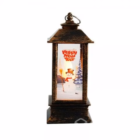 Farol lampara navideña con luz led para arbol 514