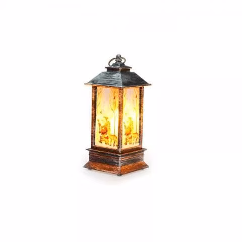 Farol lampara navideña con luz led para arbol 514