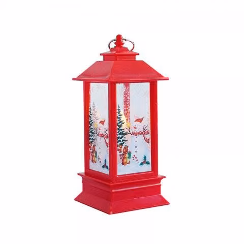 Farol lampara navideña con luz led para arbol 514