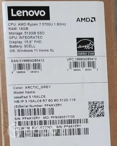 Notebook lenovo