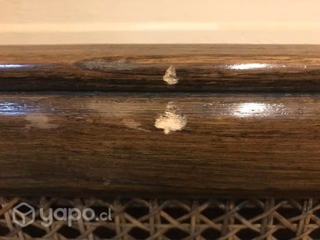 Respaldo de cama de madera y junco - Imagen 4
