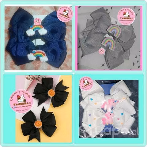Lazos con pinza para niñas