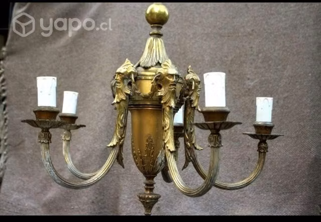 Lámpara bronce francés - Imagen 2