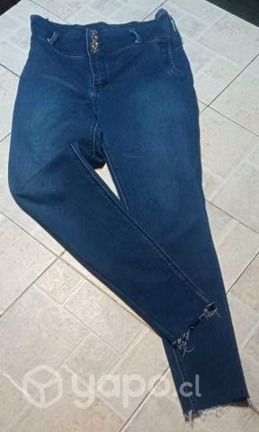 Jeans de mujer elasticado, tiro alto, Talla 40,