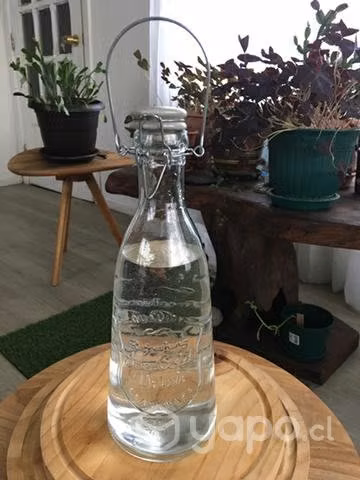 Botella vidrio para agua