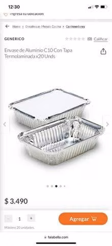 1.000 envases aluminio c-10