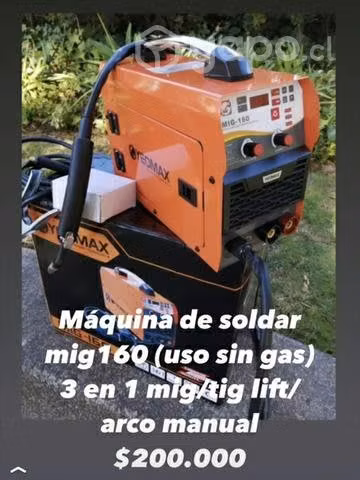 Máquina de soldar mig 160 en 3 en 1 Mig/tig/arco