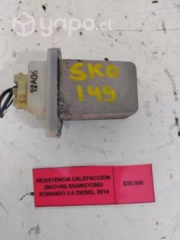 Resistencia Calefaccion Ssangyong Korando 2.0