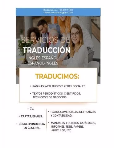 Traducción de textos Inglés-Español e inversa.Pose