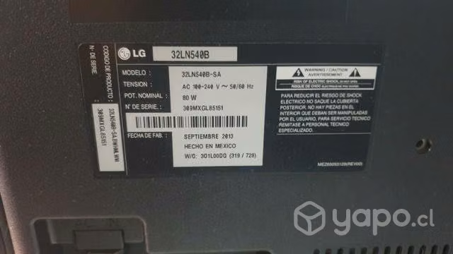 Tv lg 32 pulgadas exelente estado - Imagen 2