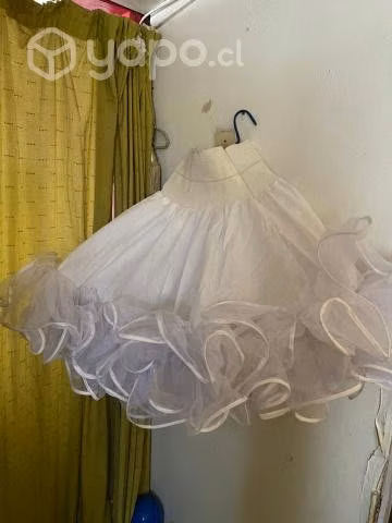 vestido de huasa + falso talla s - Imagen 3