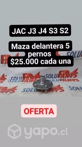 Jac s3 s2 j3 j4 maza delantera 4 pernos