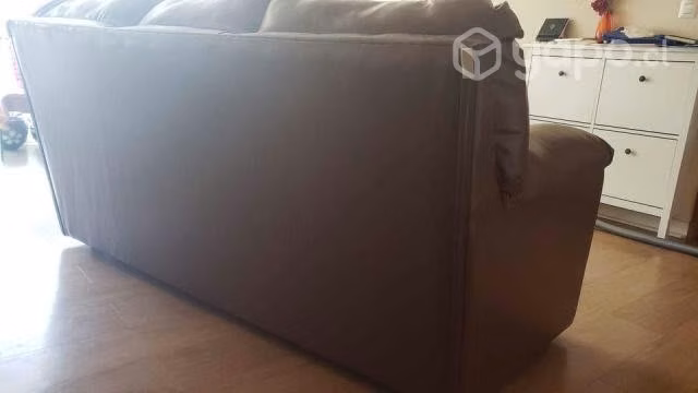 Sofa ecocuero 3 cuerpos
