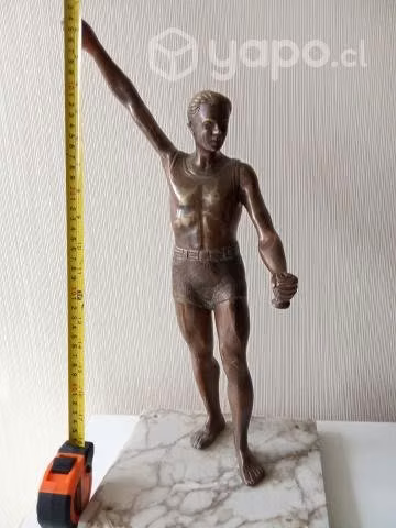 Esculturas bronce antiguas 50 cm alto salitreras