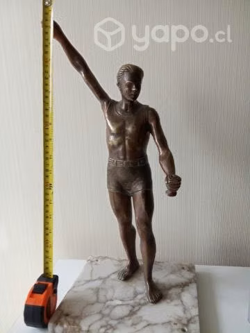 Esculturas bronce antiguas 50 cm alto salitreras