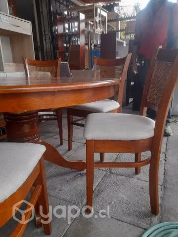 Comedor de 6 sillas 100% madera