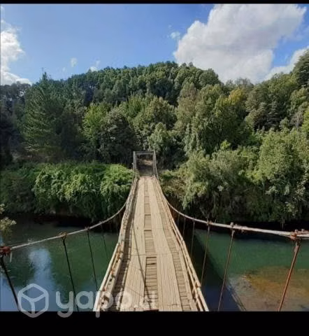 Parcela con cabaña y orilla de rio, Curacautin
