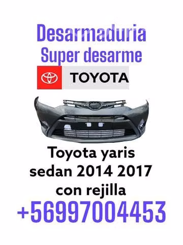 Parachoque Toyota yaris sedan 2014 2017