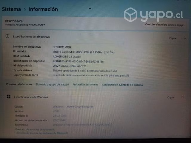 Asus VivoBook x420 - Imagen 5