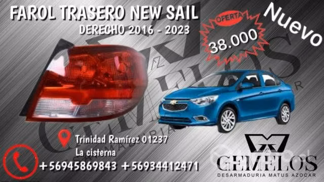 Foco trasero new sail
