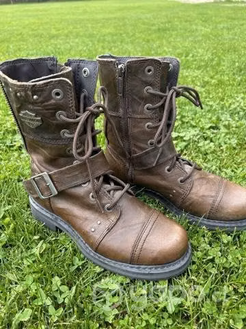 Botas de cuero moto para mujeres Harley Davidon