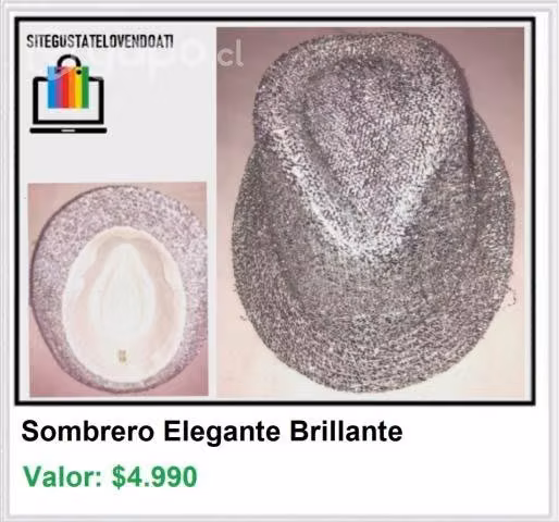 Sombrero Elegante Brillante