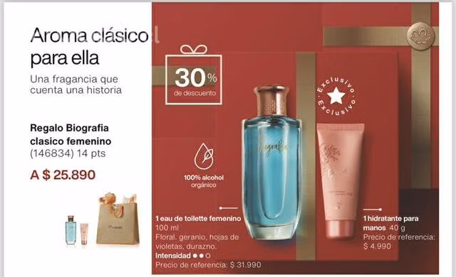 Kit perfume Natura mas hidraante de manos