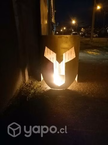 Brasero o fogón 76alto x 50ancho x 3m.m espesor