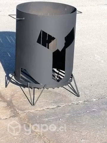 Brasero o fogón 76alto x 50ancho x 3m.m espesor