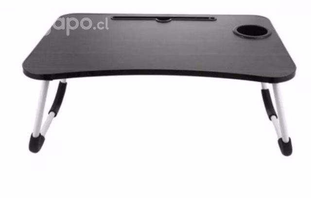 Mesa portatil plegable Laptop, con porta vaso para