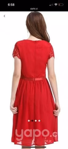 Vestido Encaje Rojo Nicopoly nuevo