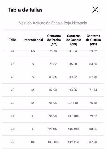 Vestido Encaje Rojo Nicopoly nuevo